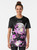 Honkai Impact Elysia fantasy graphic t-shirt with crystal and hieroglyph design - Women