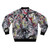 Abstract art bomber jacket featuring a Jackson Pollock painting design - Back