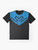Blue Beetle superhero character design on a graphic t-shirt - Flat lay