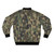 Camouflage cats bomber jacket with military camo pattern - Back