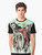 Krampus horror graphic t-shirt featuring a dark, gothic design of the mythical Christmas demon - Men