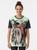 Krampus horror graphic t-shirt featuring a dark, gothic design of the mythical Christmas demon - Women