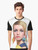 Twiggy, the iconic 1960s supermodel, featured on a graphic t-shirt - Men