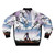 EVANGELION INSPIRED Bomber Jacket with anime graphics and 90s aesthetic - Back