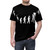 Funny rock climbing evolution t-shirt design with climber silhouette - men front