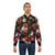 Vintage botanical flowers bomber jacket with a midnight garden pattern - Lifestyle