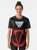 V for Vendetta graphic t-shirt with iconic Guy Fawkes mask and revolutionary design - Women