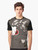Artistic graphic t-shirt featuring an Asian girl and fantasy stylized animals in a dream-like setting. - Men