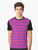 Pink and purple striped graphic t-shirt for girls - Men