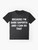 Graphic t-shirt featuring the text "Because I'm Gabe Saporta and I Can Do That" with the Cobra Starship band logo - Flat lay