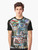 Contemplating graphic t-shirt featuring abstract art design by Mijumi - Men