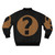 PodQuiz black bomber jacket, a stylish and versatile outerwear piece - Back
