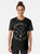 Dune-inspired graphic t-shirt with text "Who controls the spice controls the universe" - Women