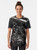 Vmax motorcycle graphic t-shirt in black and white with selective color - Women