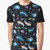 Graphic t-shirt featuring colorful illustrations of various zooplankton species, including krill, copepods, jellyfish, and more.