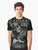 Gangster skeleton graphic t-shirt with poker, smoke, guns, and whiskey - Men