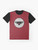 A graphic t-shirt featuring the iconic Blood Ravens chapter sigil and pauldrons of the Warhammer space marines. - Flat lay