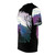 Colorful illustration of a cosmic landscape on a t-shirt - New Horizons inspired print on demand design - men left