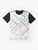 Boston area transportation system map graphic t-shirt - Flat lay