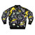 Vibrant space-themed bomber jacket with astronaut, tentacles, and sci-fi elements - Back