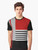 Colorful geometric minimalist design t-shirt featuring abstract patterns and shapes - Men