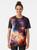 Cosmic galaxy space design with stars, planets, and nebula on a graphic t-shirt - Women