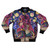 Mollymauk's Mighty Nein-inspired bomber jacket with vibrant floral designs