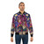 Mollymauk's Mighty Nein-inspired bomber jacket with vibrant floral designs - Lifestyle