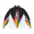 A vibrant puffer jacket with a space shuttle design, perfect for LGBTQ+ pride and NASA enthusiasts. - Back