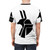 Anubis, the ancient Egyptian god, depicted on a high-quality graphic tee with a bold, eye-catching design. - men back