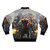 Kratos, the main character from the God of War video game series, wearing a bomber jacket - Back