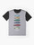 Graphic t-shirt featuring the iconic Rover 25, 45, and 75 classic cars - Flat lay