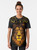 Judah Lion Graphic T-Shirt featuring a design with the Lion of Judah and Rastafarian symbols - Women
