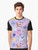 Cats Adventure Graphic T-Shirt featuring an Adventure Time inspired design with cats, kittens, flowers, and a groovy, kawaii aesthetic. - Men