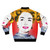 Pop Art Bomber Jacket featuring an image of iconic Hollywood actress Joan Crawford - Back