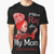 Stroke awareness graphic t-shirt for black girls and moms featuring a red ribbon design