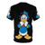 Colorful and vibrant Donald Duck inspired fan art printed on a high-quality t-shirt. - Back