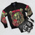 Predator Art Bomber Jacket - Iconic Alien Monster Design - Flat lay