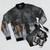 Red Dead Redemption-inspired bomber jacket with western and outlaw design elements - Flat lay