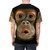 Illustration of a funny chimpanzee face on a t-shirt - men back