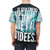 Person wearing a t-shirt with the text "Too Many Ideas" in a creative, typographic style - men back
