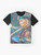 Agust D Daechwita Graphic T-Shirt with fanart design featuring dragon and sword imagery - Flat lay