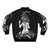 Satanic occult bomber jacket featuring Baphomet imagery - Back