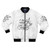 Gonzo-inspired bomber jacket with Ralph Steadman's iconic mouse illustration