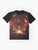 Chrono Trigger "Lavos: Fire Rains from the Heavens" graphic t-shirt design featuring the powerful antagonist Lavos and dramatic imagery from the classic SNES RPG. - Flat lay