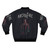 Arcade Fire Hand Embroidered Bomber Jacket with Burned Threads and Ash Design - Back