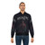 Arcade Fire Hand Embroidered Bomber Jacket with Burned Threads and Ash Design - Lifestyle