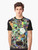 Peridotite thin section graphic on a t-shirt, showcasing the beauty of geological formations - Men