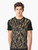 Non print graphic t-shirt with abstract brush strokes design - Men