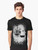 Alice in Limbo graphic t-shirt featuring a dark and mysterious design with the Cheshire cat in a steampunk-inspired Wonderland setting - Men